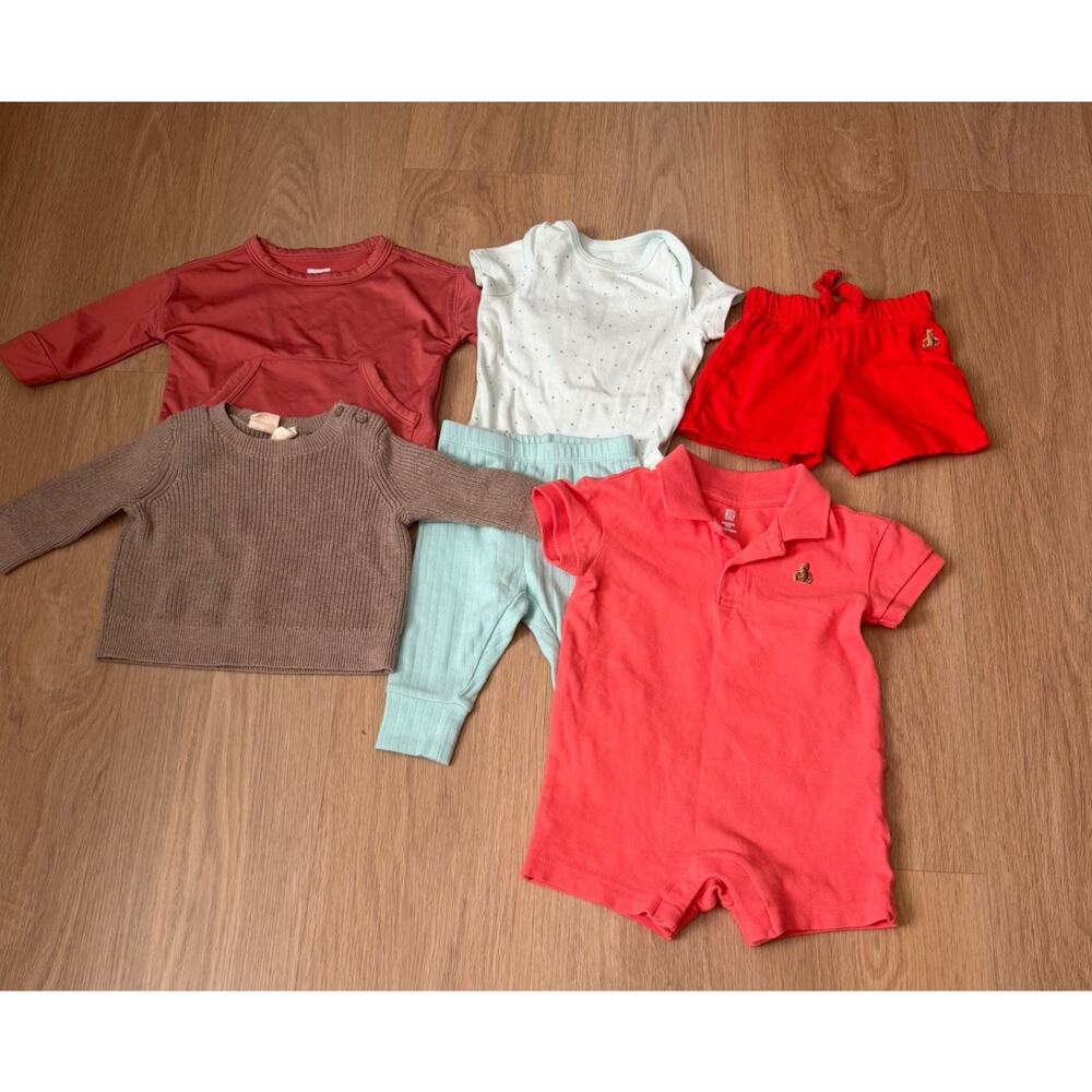 Lot Of 6 Bundle Baby Gap Baby Boy Clothes 3 months